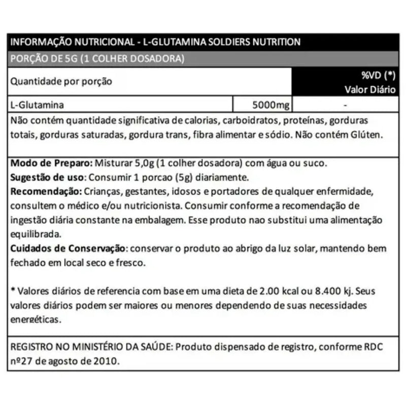 Kit: Creatine Monohydrate 1Kg + Glutamine 500g + Vitamin C Powder 500g-Imported Pure 100%-Soldiers Nutrition